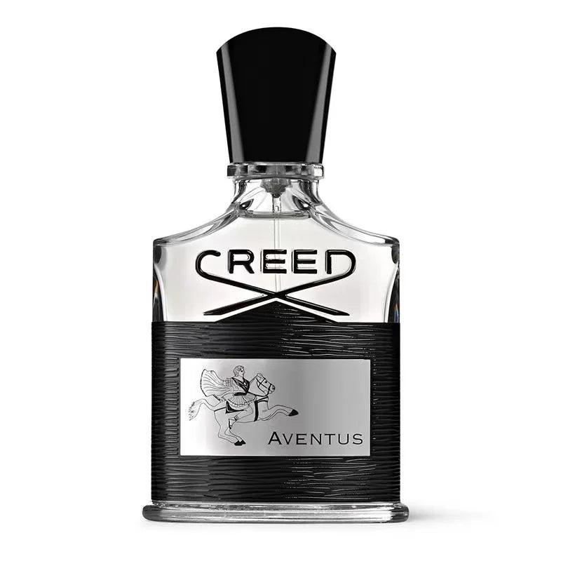 Veltora Creed Aventus Eau De Parfum 120ml bottle with fruity woody scent, long-lasting men’s perfume in a sleek glass bottle