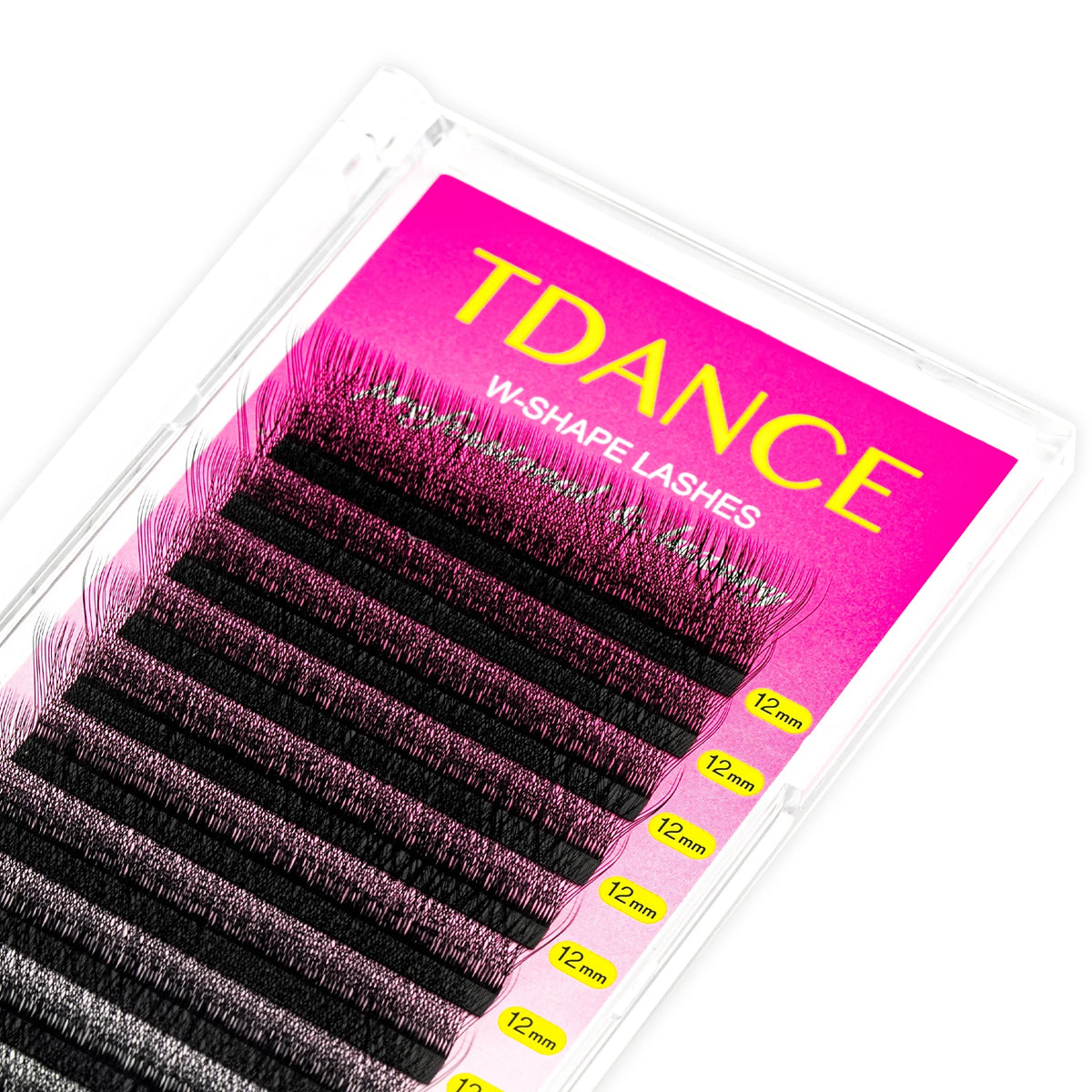 Veltora TDANCE 3D 4D 5D 6D premade faux mink eyelash extensions with W-style flowering volume, natural soft lash look.