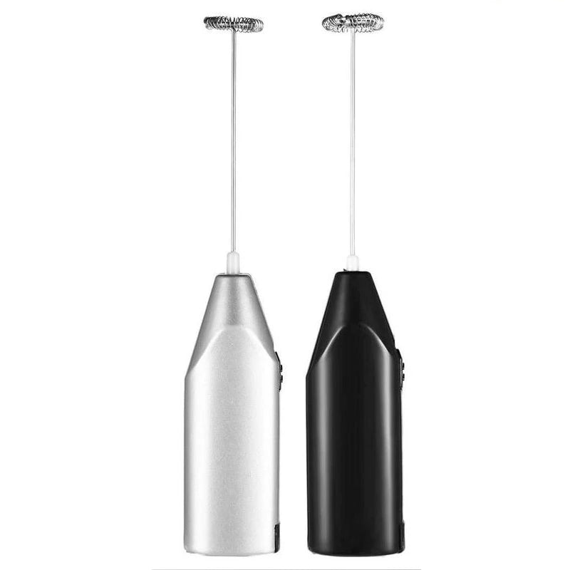 Veltora wireless milk frother and coffee whisk mixer with handle, electric egg beater for cappuccinos and frothing.