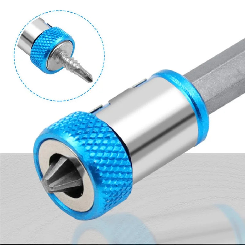Veltora magnetic alloy screwdriver bit with magnetic ring, anti-corrosion, strong magnetizer, designed for precision drilling.
