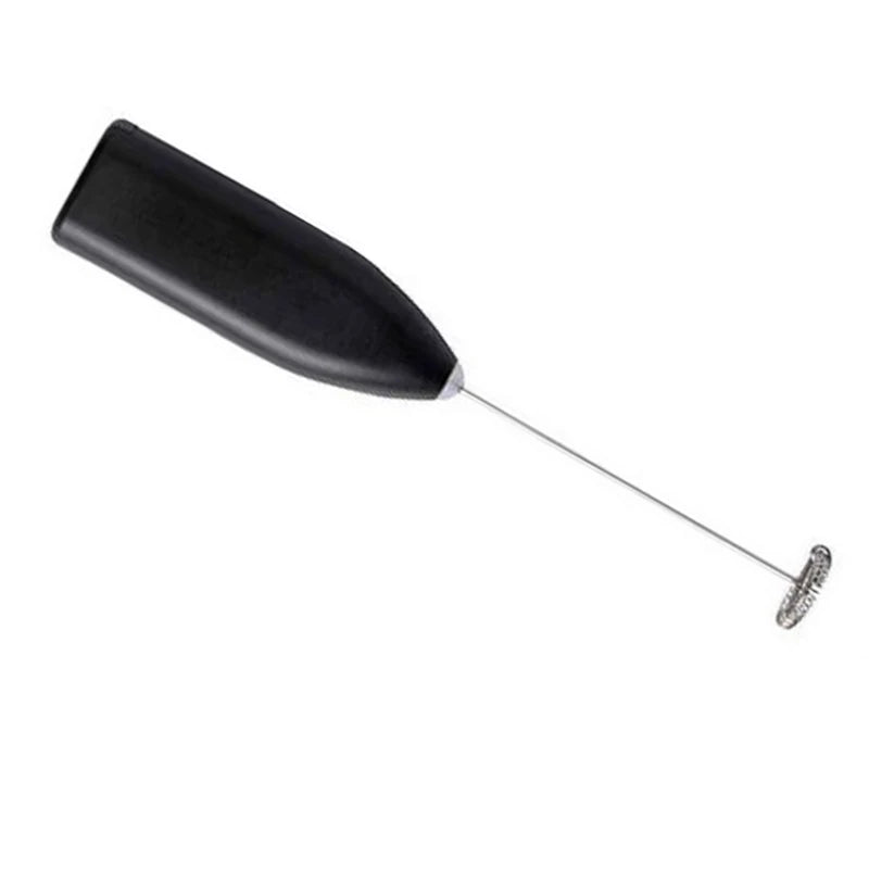 Veltora wireless milk frother and coffee whisk mixer with handle for making frothy cappuccinos and beating eggs.