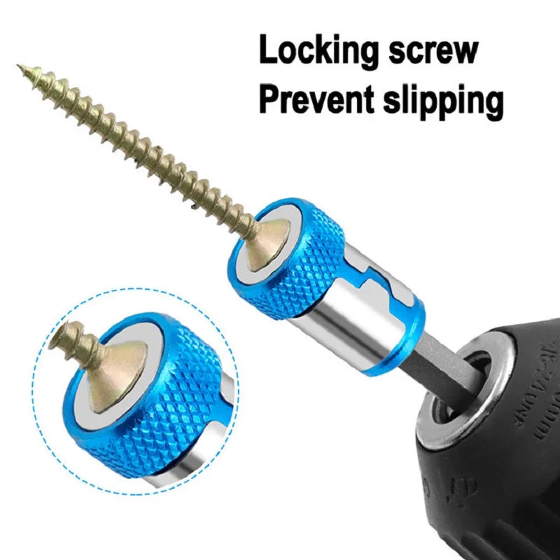 Veltora magnetic alloy screwdriver bit with magnetic ring for secure grip, anti-corrosion, and strong magnetization for drill use