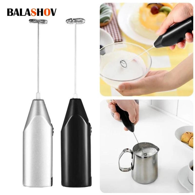 Veltora wireless milk frother and electric coffee whisk mixer with handle, mini foamer for cappuccinos and cooking.