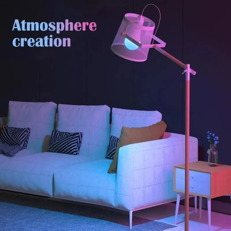 Veltora 16-color RGB LED E27 smart bulb with remote control, dimmable household lighting and vibrant multicolor atmosphere lighting
