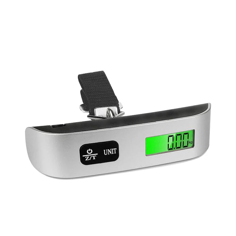 Veltora portable digital luggage scale with LCD display weighing suitcases up to 50kg for travel baggage and baggage weight measurement