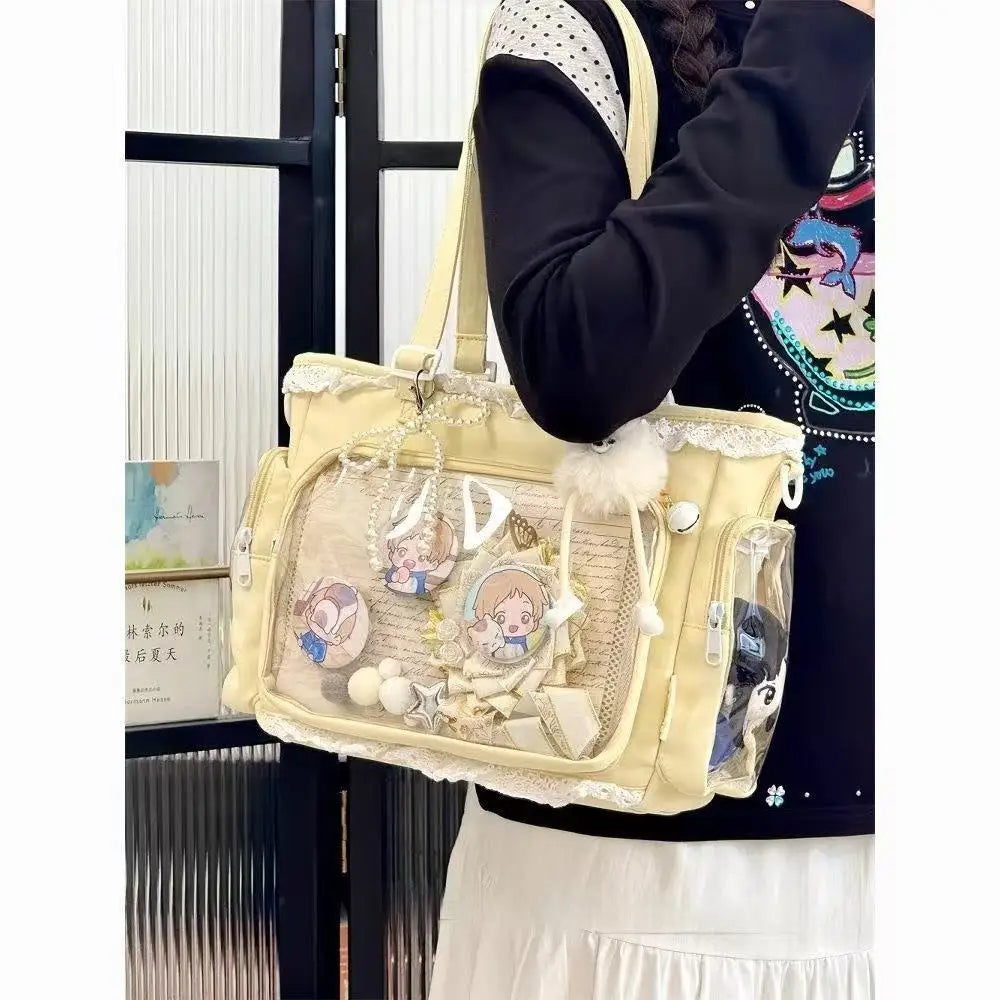 Veltora Ballet Girl Large Appetite Itabag with Japanese two-dimensional design, single shoulder crossbody style, ideal for women.