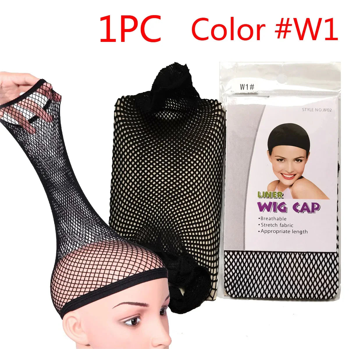 Veltora nylon stretchable hair net for women, fashion mesh wig cap, elastic weaving cap for wig making and styling.