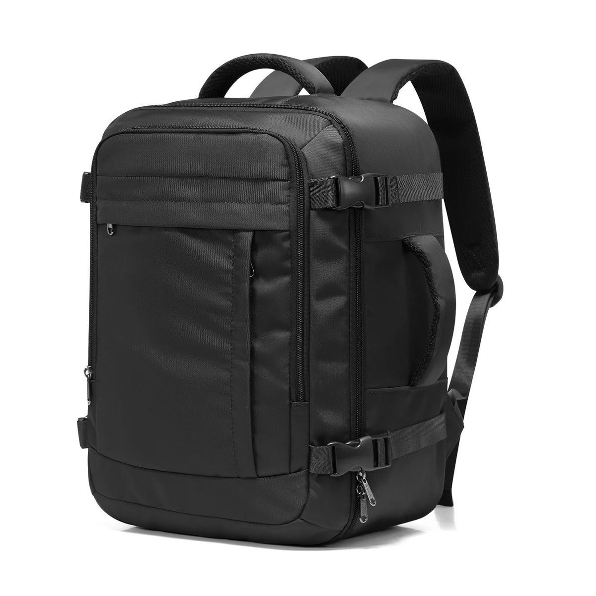 Veltora Ryanair cabin bag underseat backpack with laptop compartment, suitable for travel, school, and outdoor use, black and compact.
