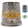 Veltora 260ML rotating whiskey glass with crystal design, straight mold base, creative liquor and beer cup for elegant drinks.