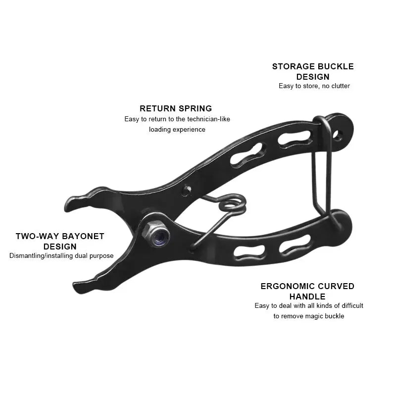Veltora bicycle chain buckle pliers for MTB and road bikes, quick release magic link clamp removal and installation tool
