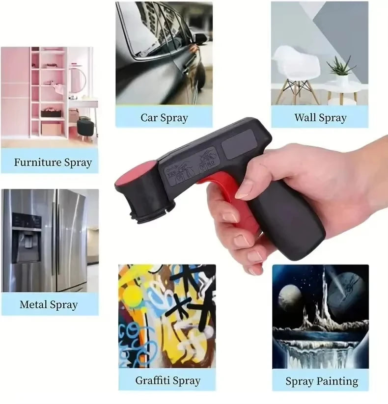 Veltora plastic portable spray paint handle with ergonomic design, suitable for car color changing film application and self-spraying tasks.