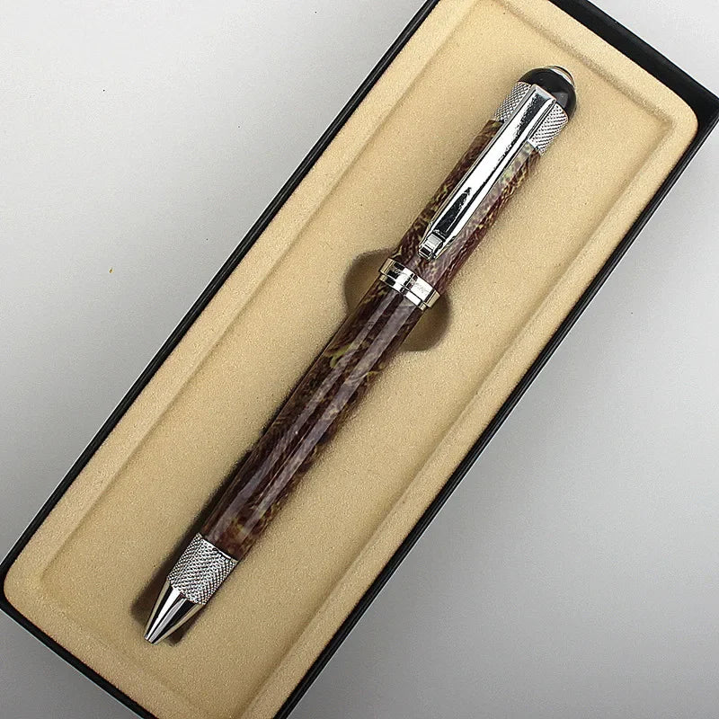 Veltora luxury heavy metal ballpoint pen with signature roller tip, suitable for school, business, and office writing.