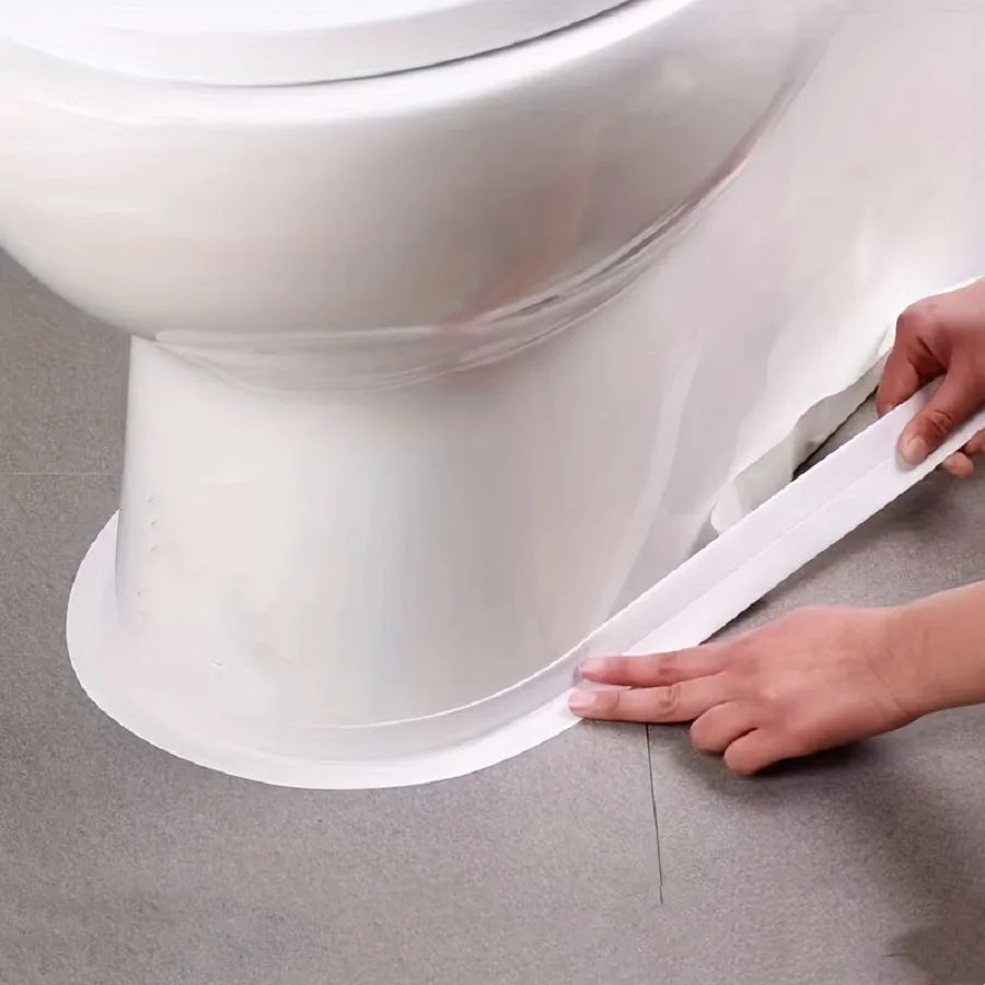 Veltora 3.2m self-adhesive PVC bath caulk tape for kitchen sink edges, wall corners, waterproof toilet sealing strip.