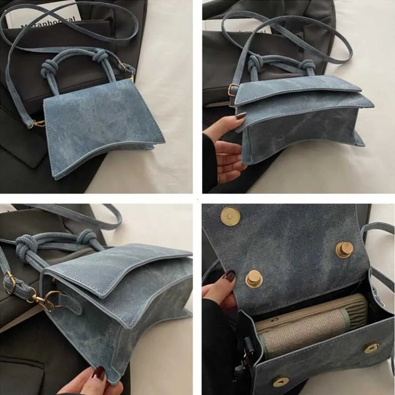 Veltora women's shoulder bag in solid color, trendy crossbody style with small square design for casual autumn wear.