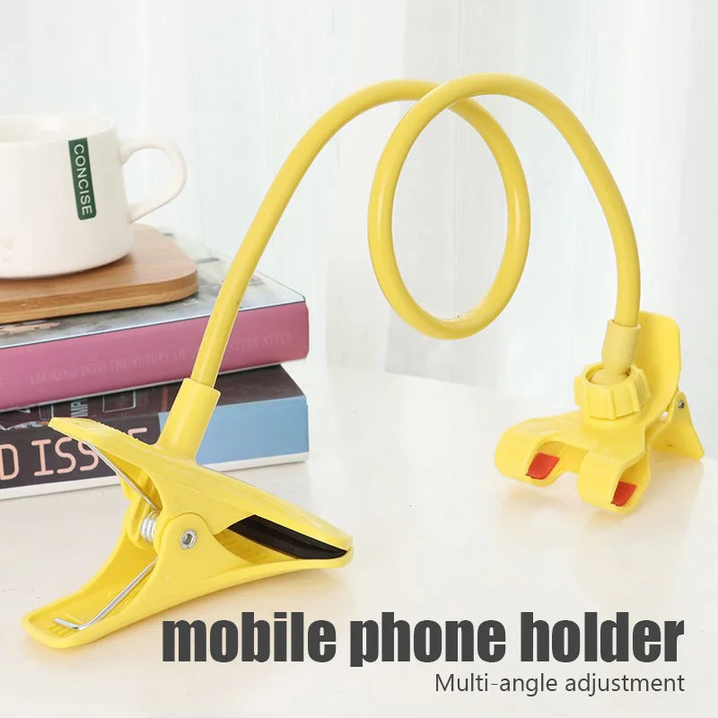 Veltora flexible mobile phone holder with adjustable clip, desktop mount, and bed stand for easy hands-free smartphone use.