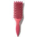 Veltora 3-in-1 curl defining styling brush with hollow design for detangling and shaping curly hair, ideal for barber styling tools.
