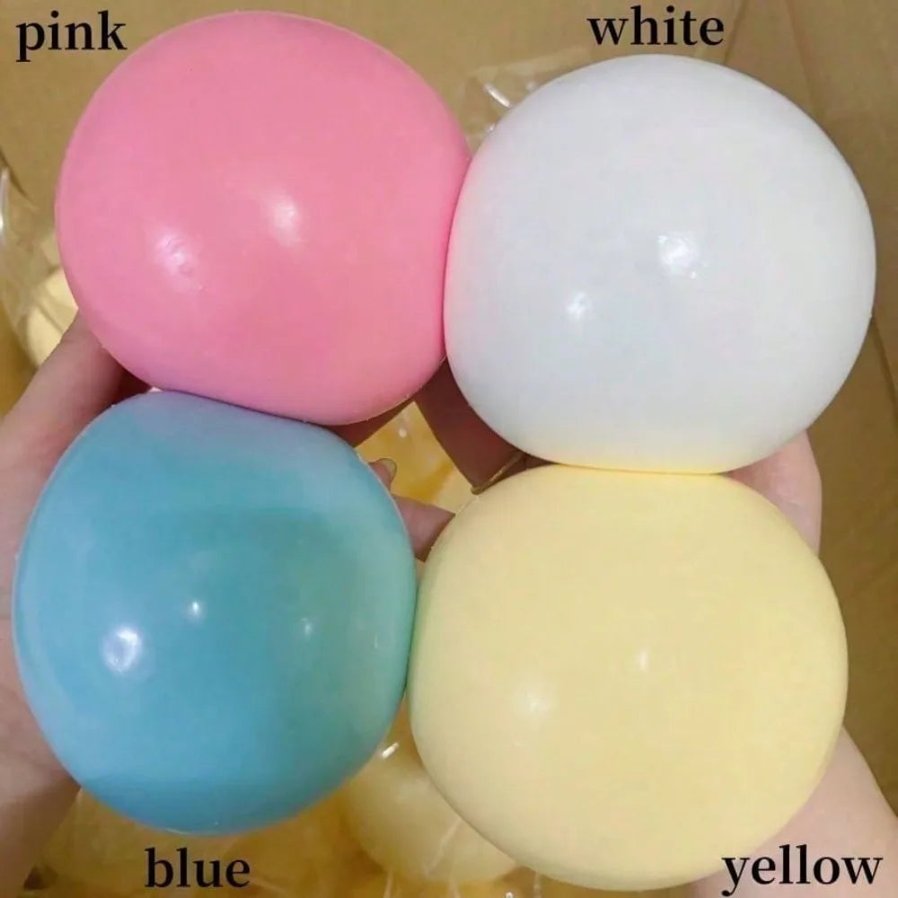 Veltora stress relief squishy ball, soft anti-anxiety sensory fidget toy for adults and kids, washable and durable stress ball