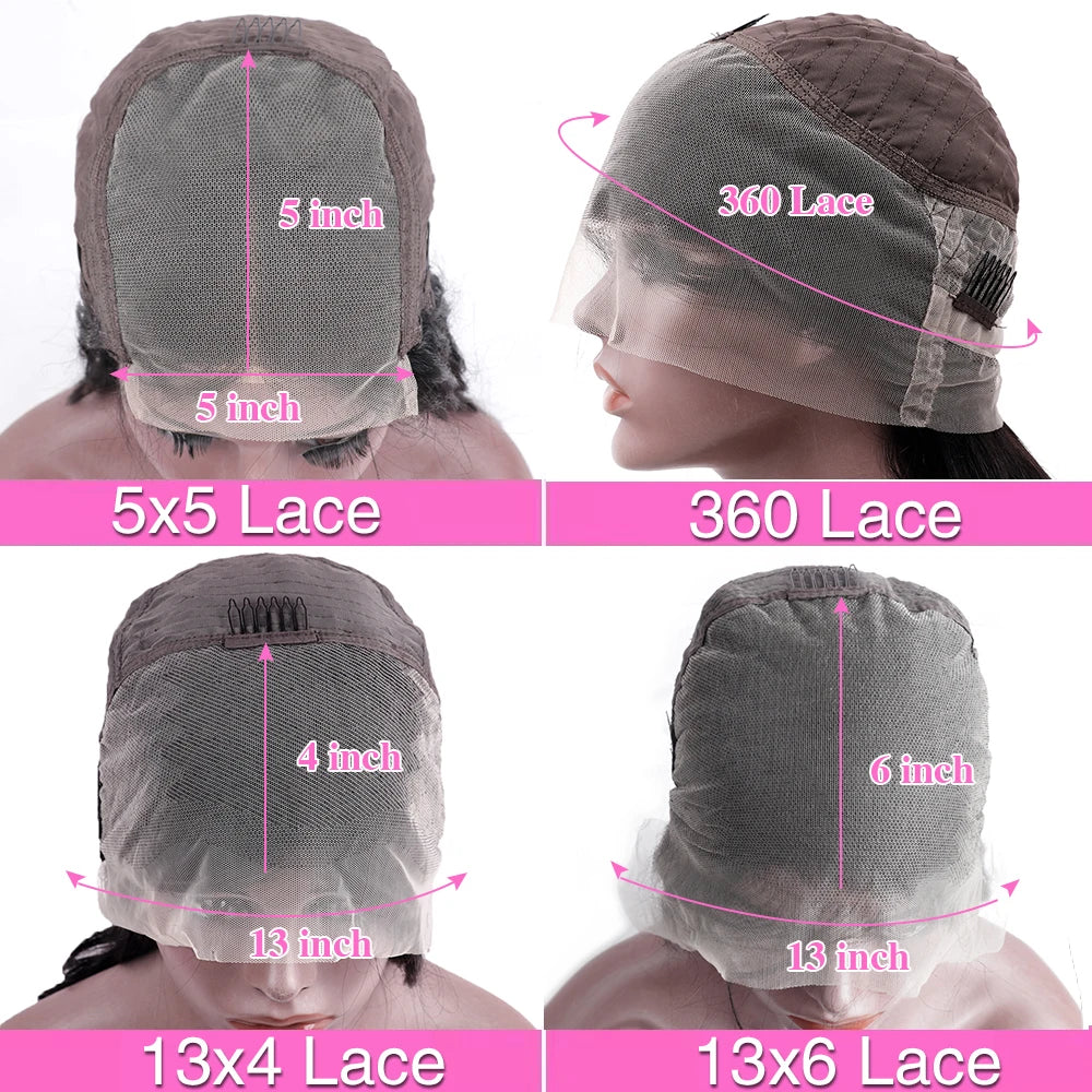 HD transparent 13x4 lace front wig with body wave human hair, pre-plucked 360 lace frontal, 200 density, for women.