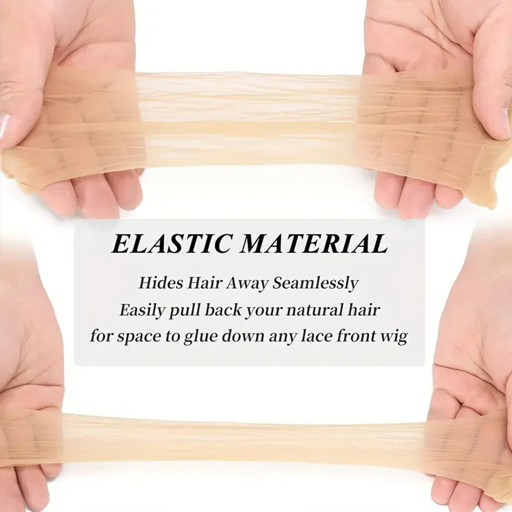 Transparent nylon wig cap from Veltora, high-quality elastic lace front wig cap for women, bulk pack of stocking caps