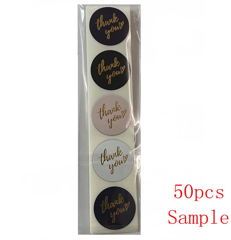 Blue Veltora thank you stickers, 1-inch size, for envelopes and gifts, featuring "Thank You" design for wedding and stationery use.