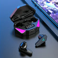 Veltora TWS wireless Bluetooth gaming earbuds with LED display, built-in mic, noise cancelling, and earphone design.