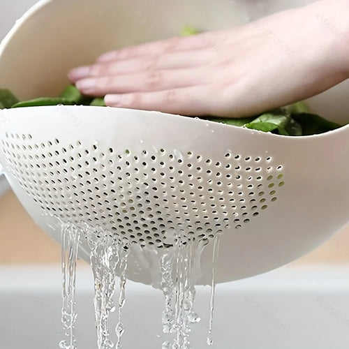 Veltora rice drainage basket and vegetable filter sieve for kitchen, small multi-purpose tool for rinsing and draining produce.