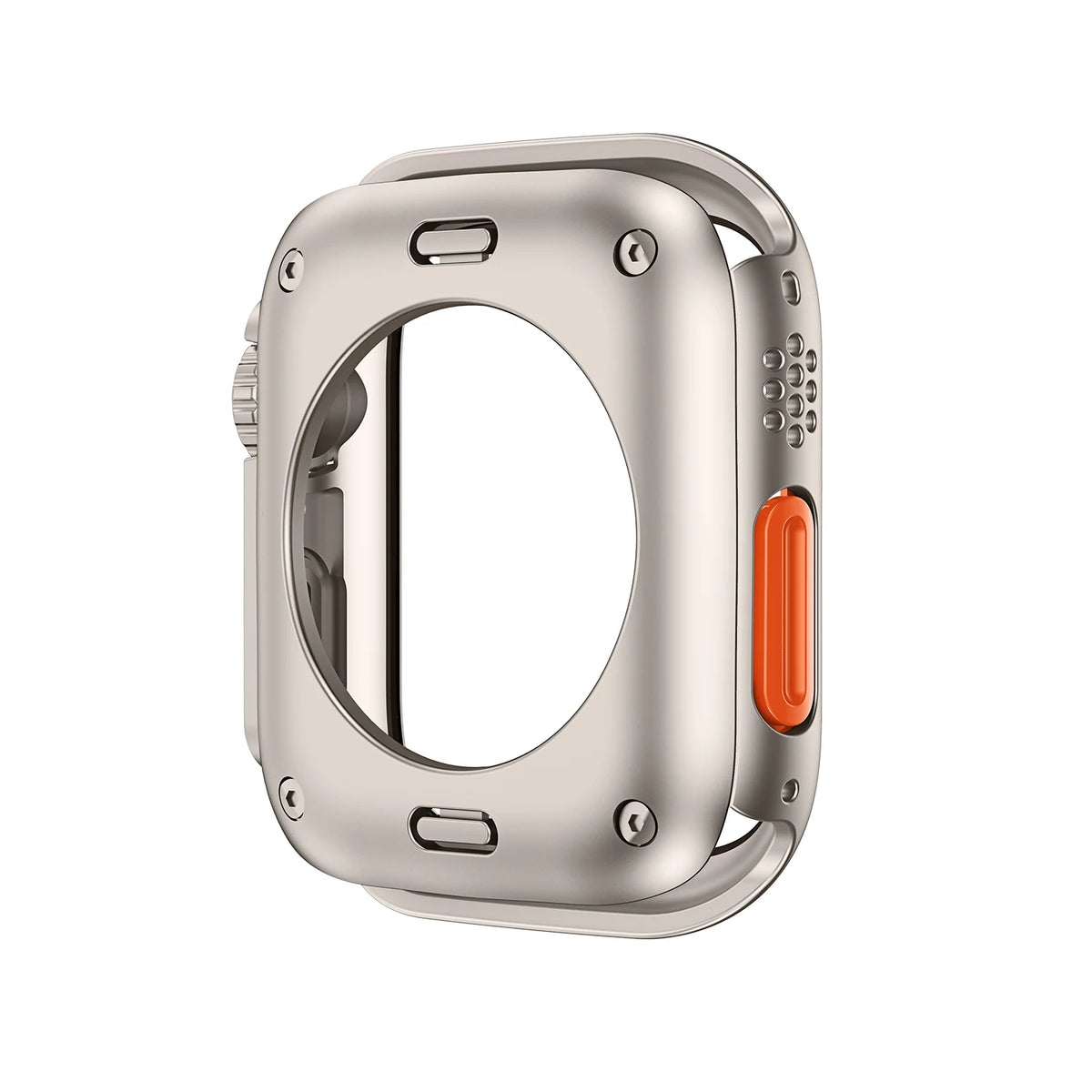 Veltora Apple Watch screen protector cover for 40mm to 45mm models, with front and rear bumper case in black plastic.