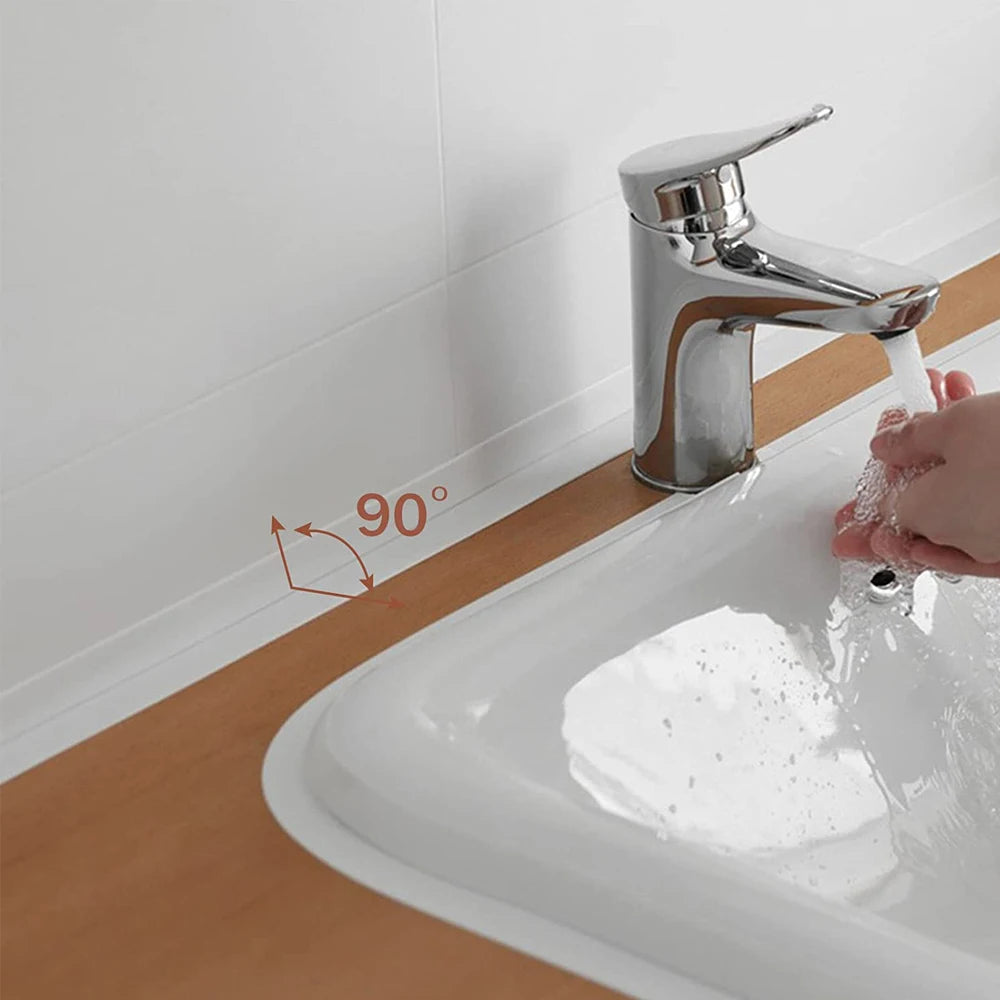Veltora 3.2M waterproof self-adhesive PVC bath caulk tape for kitchen sink edges and bathroom sealing, oil-proof and waterproof.