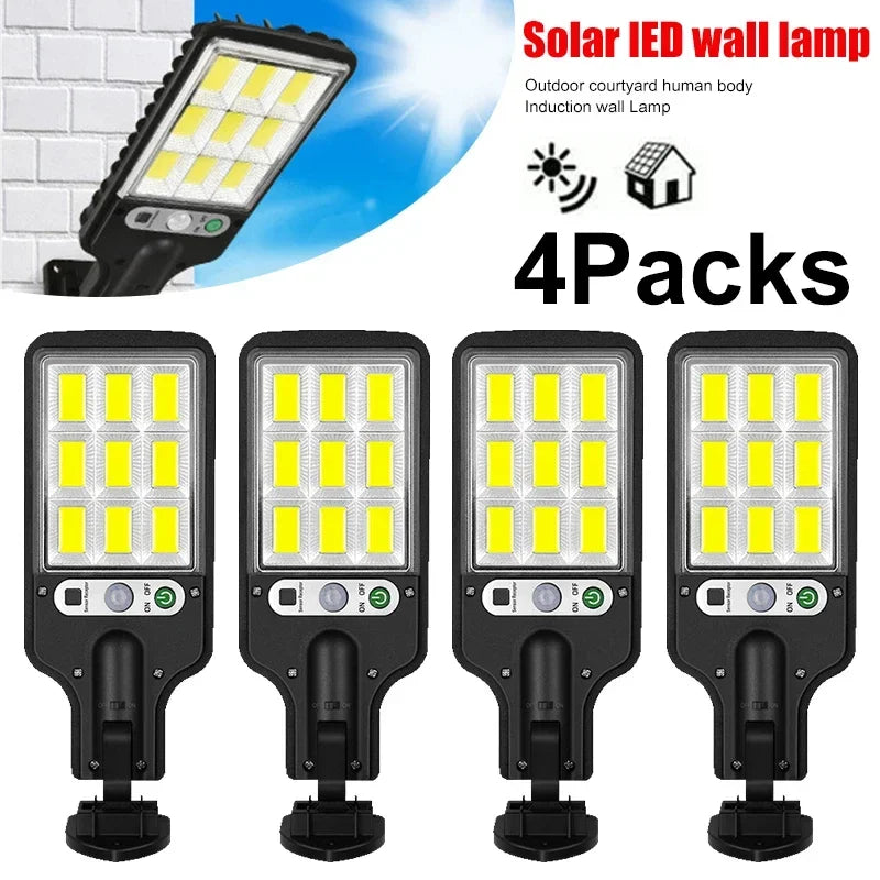 Veltora LED solar outdoor wall lamp with motion sensor, ideal for garden, courtyard, garage, and street lighting.