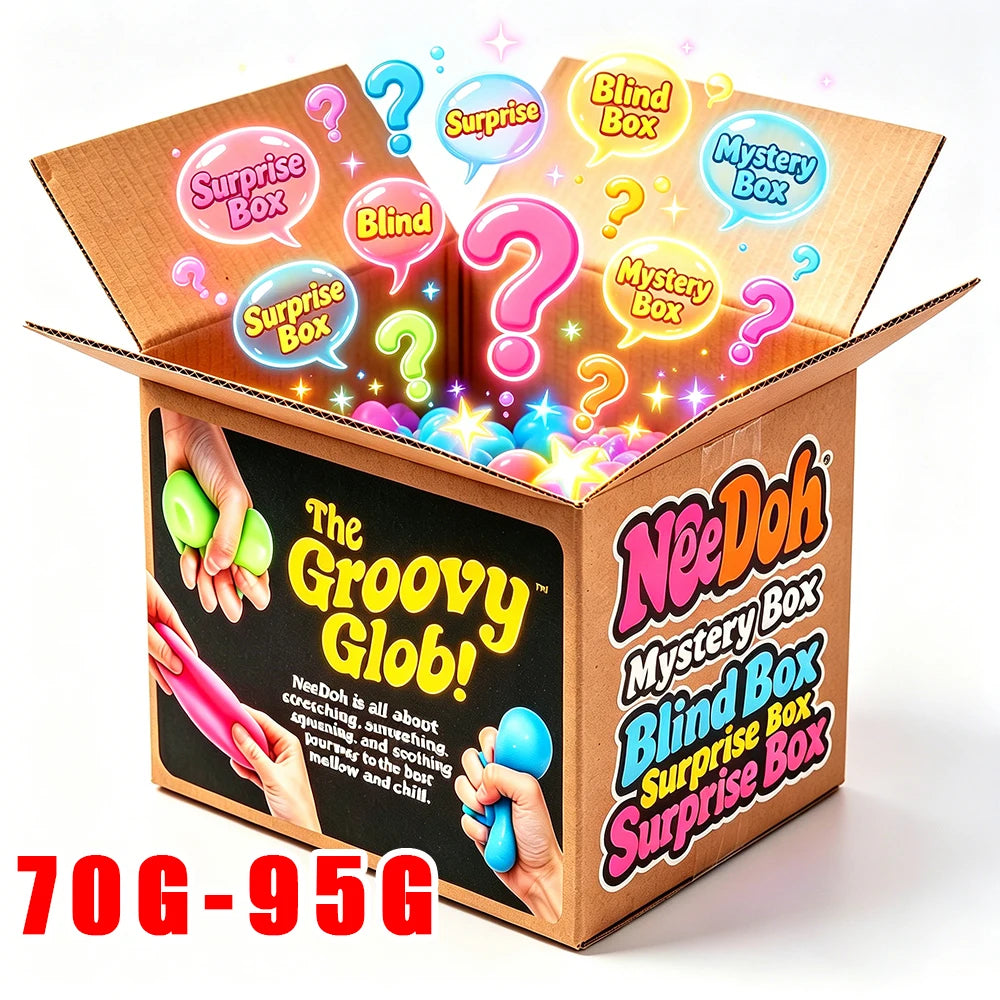 Veltora 2026 NeeDoh squishy stress relief toy in a colorful blind box, slow-rising squishy for stress relief and sensory play