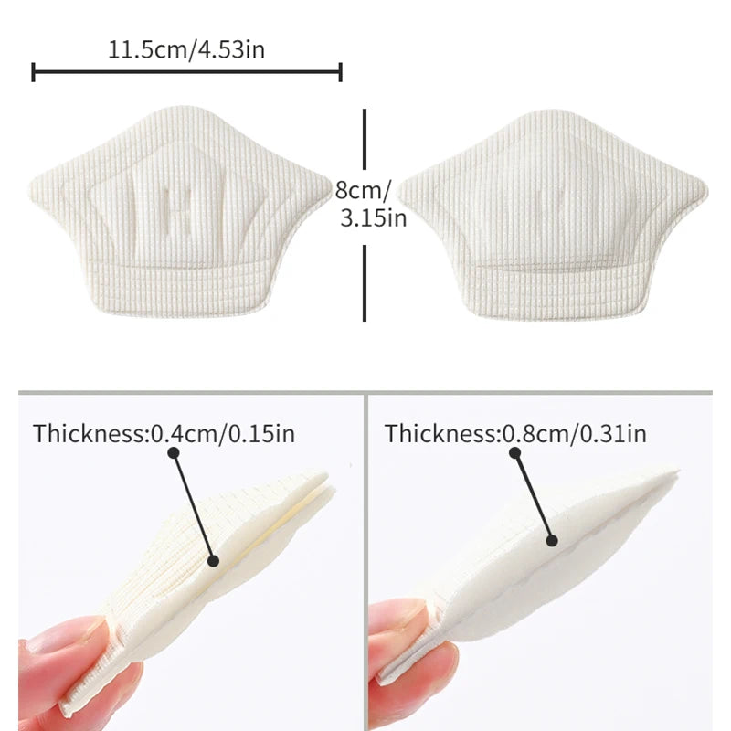 Veltora 6 pairs of sport shoe heel pads and insoles, adjustable, antiwear cushioning for comfortable foot support and shoe protection.
