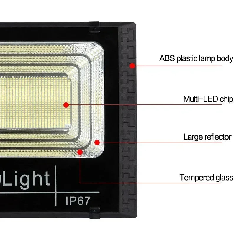 Veltora JVEE 30W solar flood light with remote, waterproof IP67, adjustable angle, outdoor villa street lamp, 1000mAh battery
