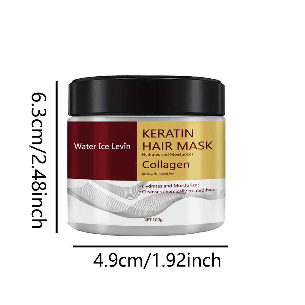 Veltora collagen keratin hair mask with dual oil control, moisturizer, conditioner for soft, smooth, frizz-free, damaged hair repair.