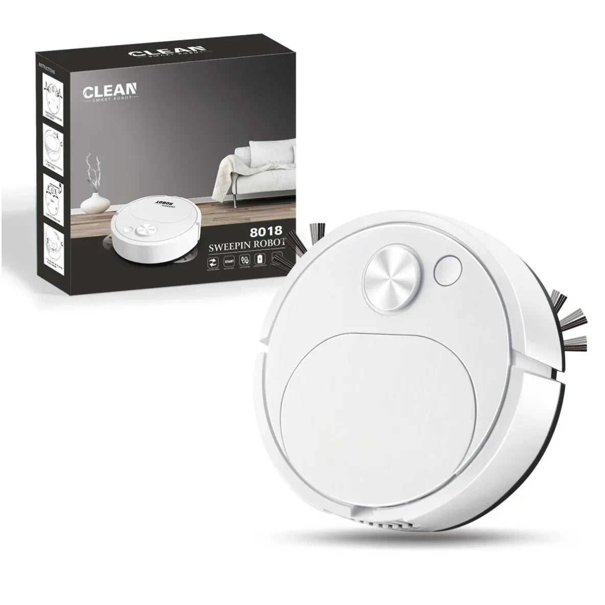 Veltora USB sweeping robot vacuum cleaner with mopping function, 1500Pa suction, for home and office floor cleaning.