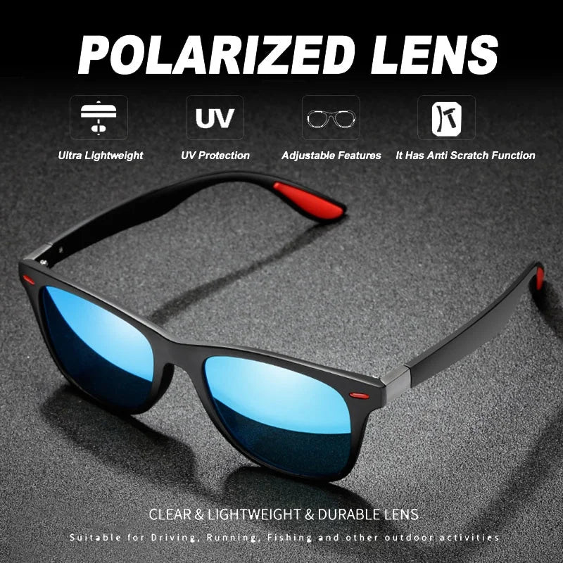 Veltora night vision glasses for men with polarized PC frame, outdoor sport sun glasses, suitable for day and night driving.