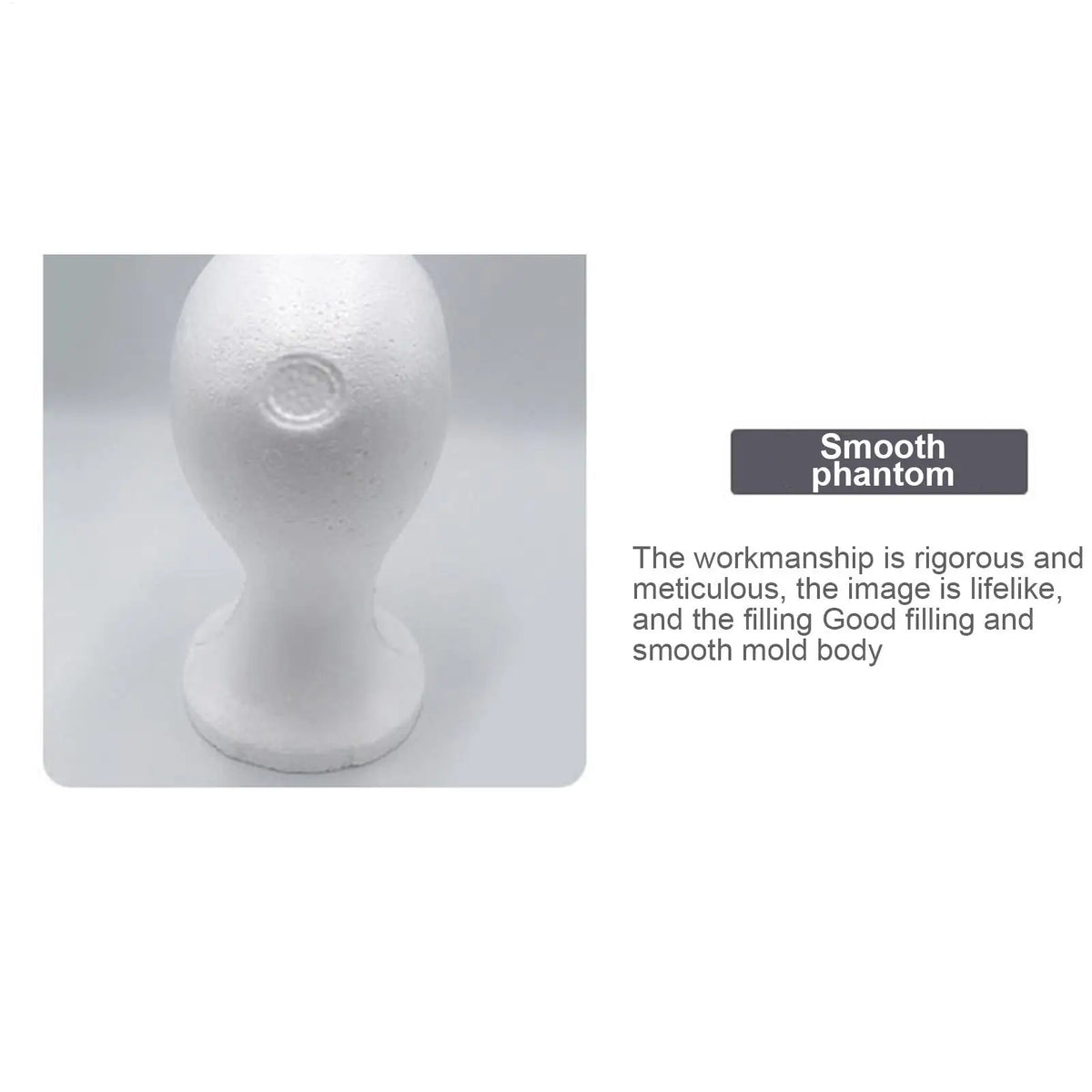 Veltora foam head mannequin for wig, hairpieces, headphones display in beauty salon, arts, or salon settings