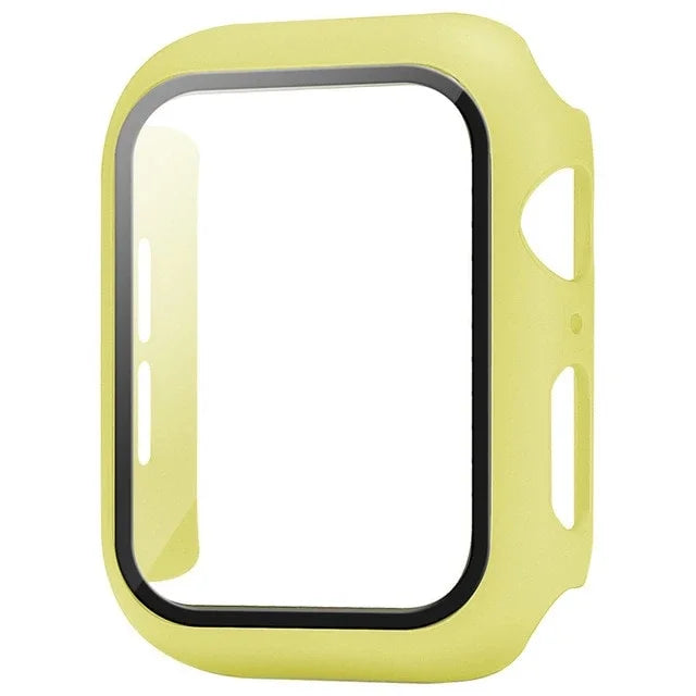 Veltora glass cover and screen protector for Apple Watch Series 6, 5, 4, 3, 2, 1, SE, 38mm to 46mm sizes, compatible with iWatch models.
