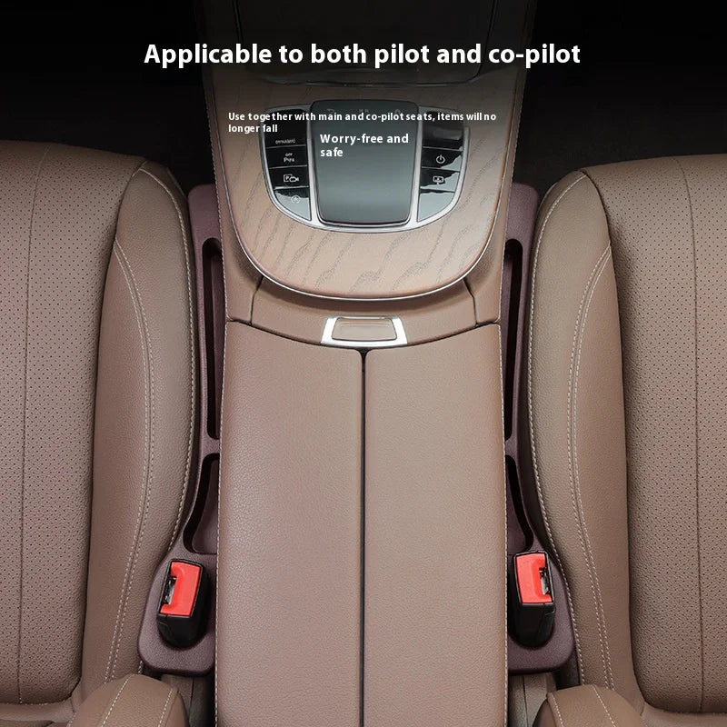 Veltora automotive interior products including a car seat gap plug, anti-leak strip, and multi-functional storage box.