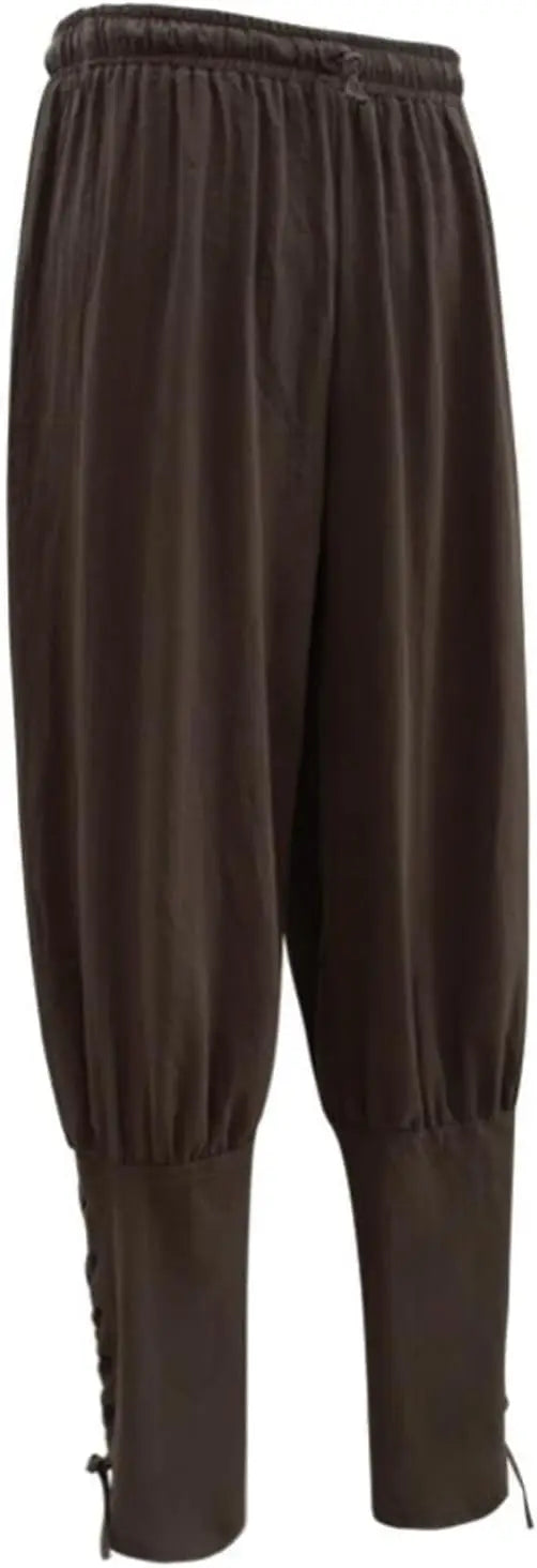 Veltora men's and women's medieval Viking pirate cosplay ankle banded pants with renaissance style trousers for adults.