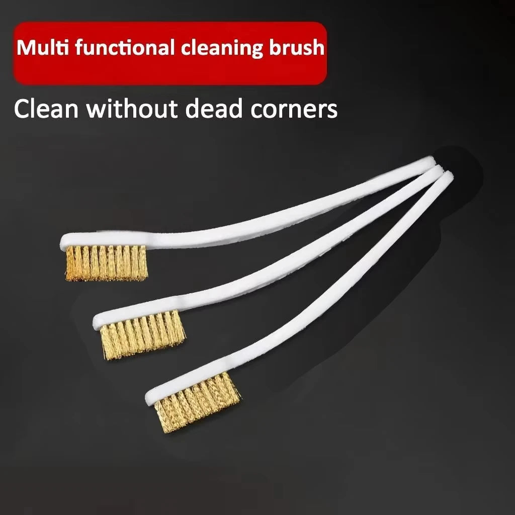 Veltora mini copper brass wire brush set with 1, 3, or 5 pieces for paint, rust removal, and metal polishing tools.