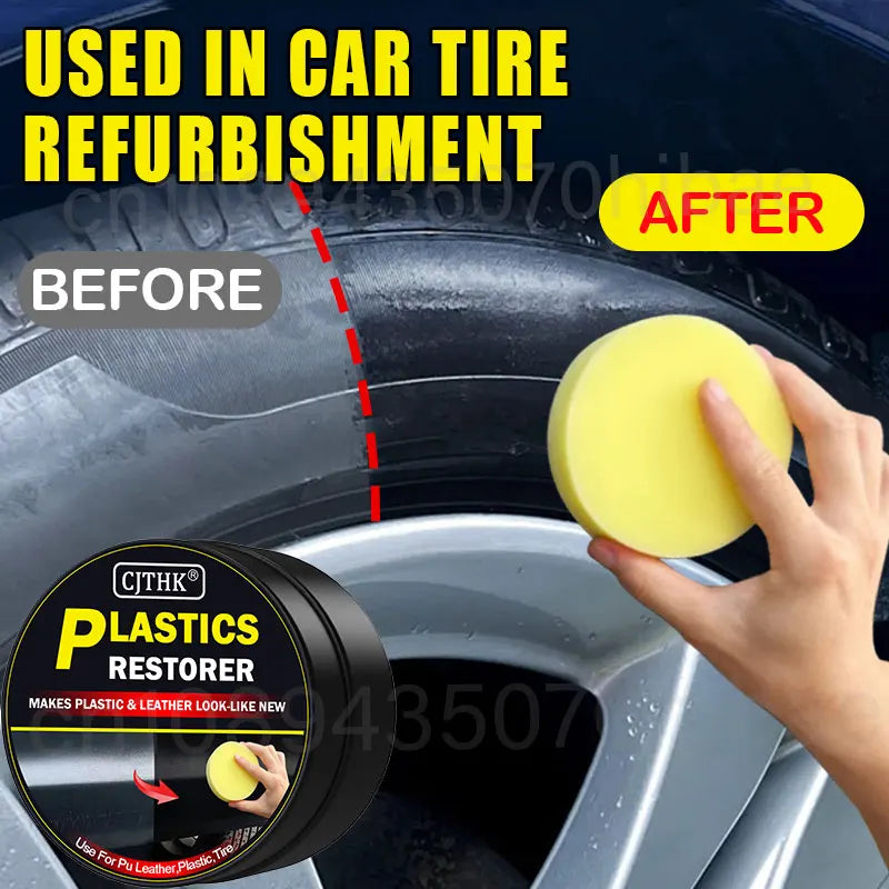 Veltora Car Plastic Restorer and Back To Black gloss polish for plastic and leather, auto repair coating and renovation.