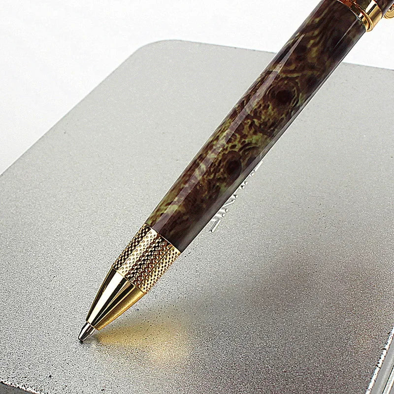 Veltora luxury heavy-feel metal ballpoint pen with signature roller tip, ideal for school, business, and office writing.