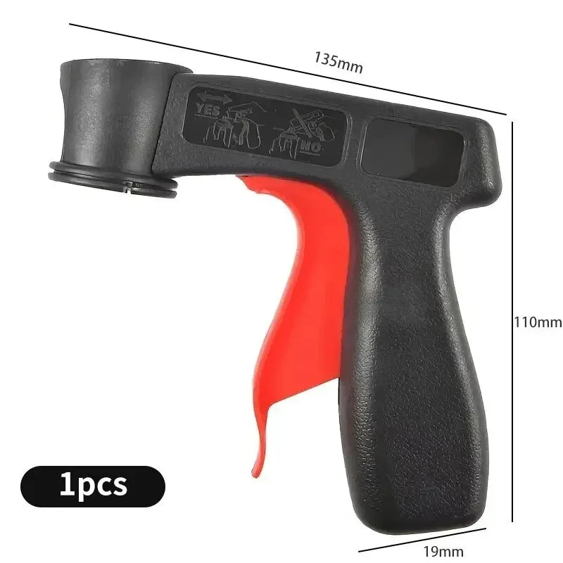 Veltora plastic portable spray paint handle for car color changing film application, reusable self-spraying hand spray gun.