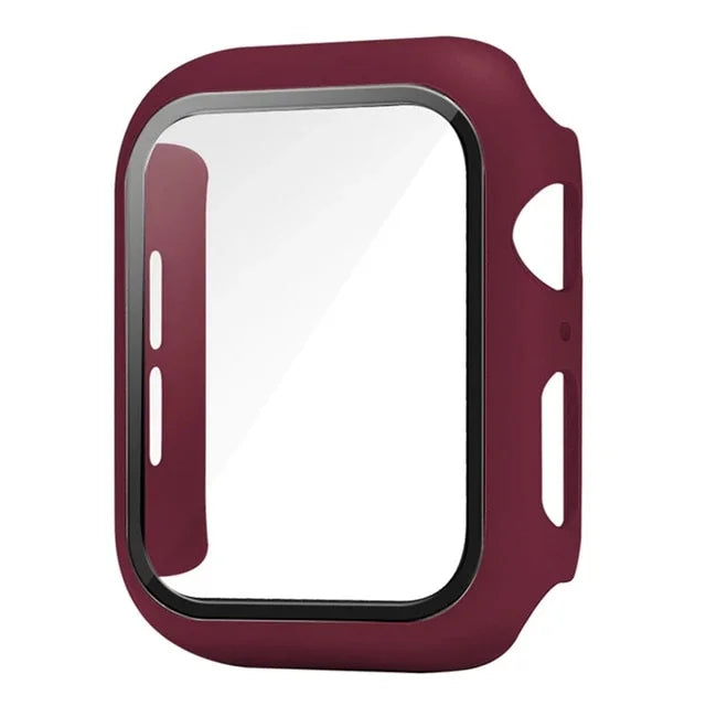 Veltora glass and cover protector for Apple Watch Series 6 5 4 3 2 1 SE 7 8 9, fits 38mm to 45mm models.