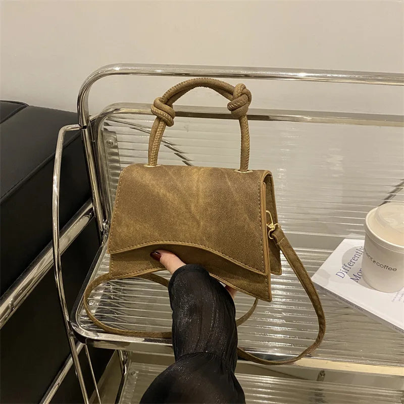 Veltora women's shoulder bag in solid color, casual crossbody style with small square design for autumn fashion.