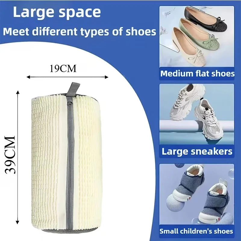 Veltora reusable shoe washing machine bag for sneakers and tennis shoes, designed to clean and protect shoes during washing.