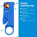 Veltora stripping pliers and wire cable tools set, stainless steel, insulated electrical wire stripper with hexagon wrench accessory.