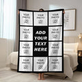 Veltora personalized custom blanket featuring picture and text, ideal gift for children, parents, lovers, and friends