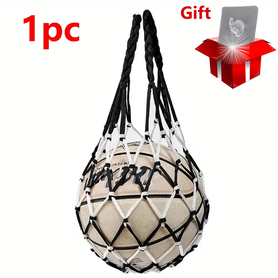 Veltora basketball net bag with thick woven nylon construction, durable storage for all kinds of basketballs and sports balls
