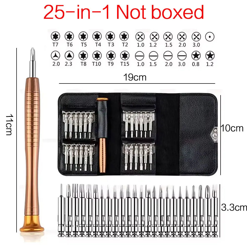 Veltora precision screwdriver set with T5 and T6 Torx screwdrivers for laptop repair, includes 152-in-1 professional computer tool kit.